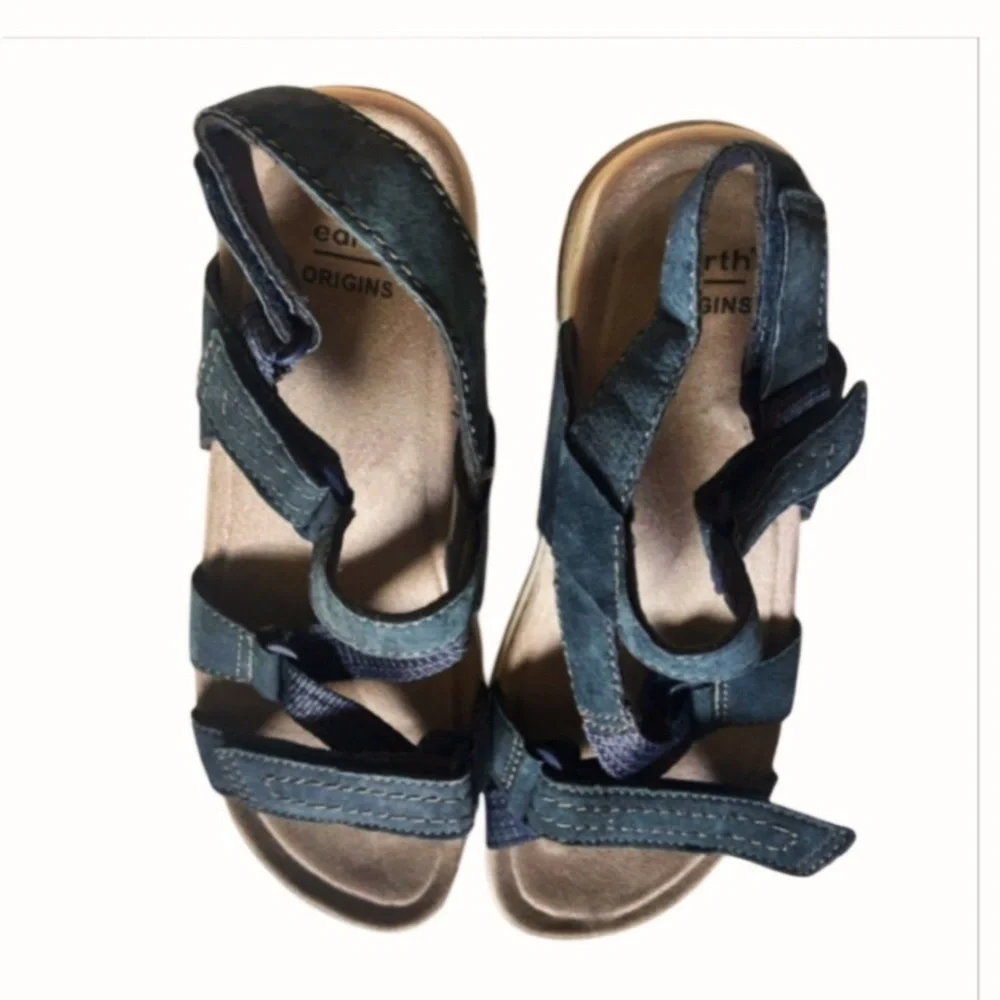 Earth Origins Women's Black Sandals Sz 8
